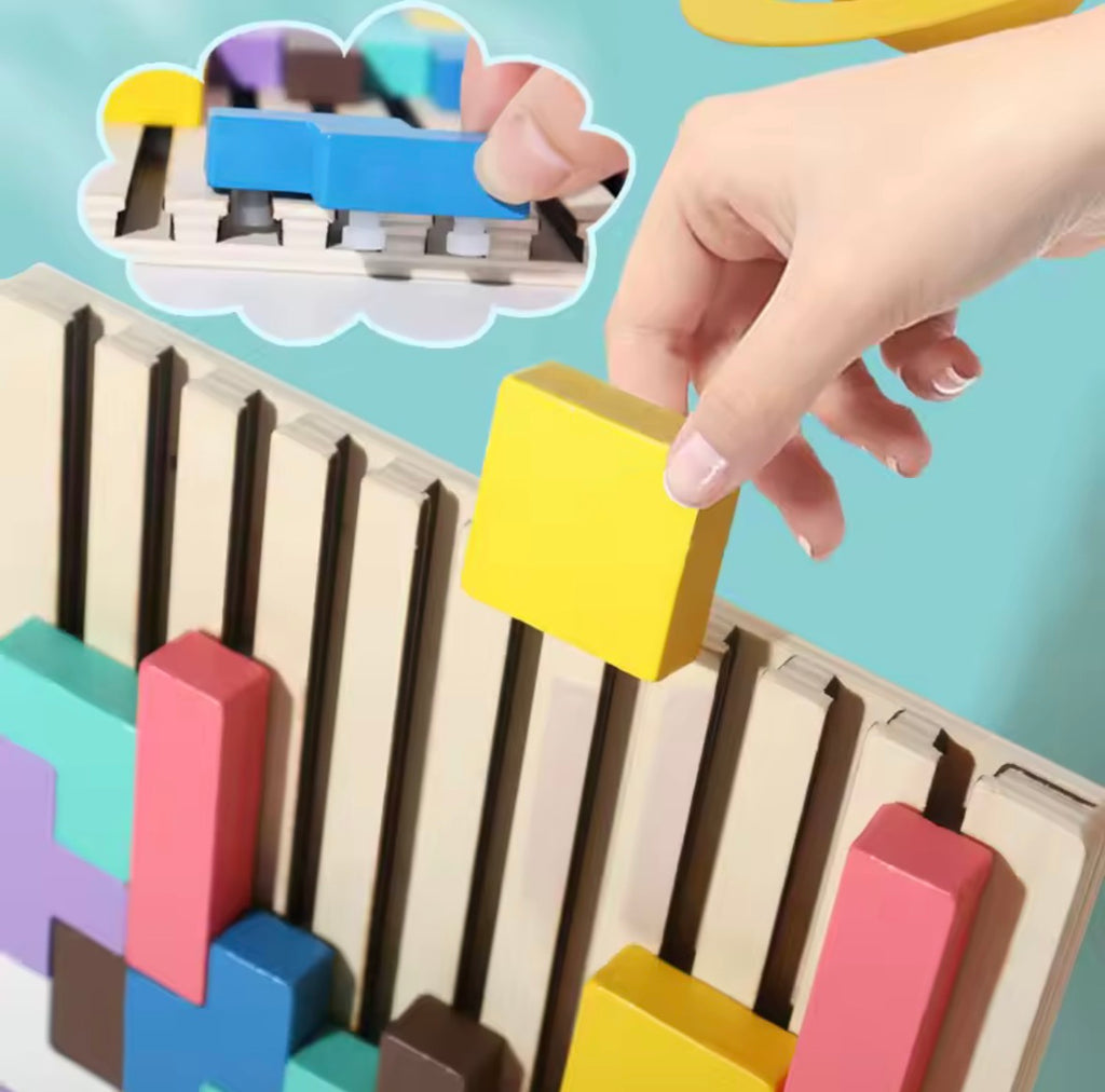 ColorStack Wooden Puzzle Board